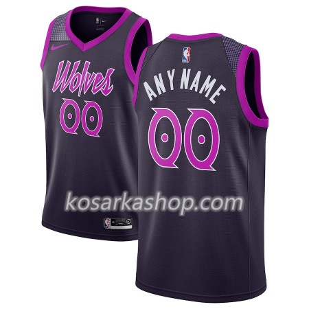 Dres Minnesota Timberwolves Prilagođeni Nike 2018-19 City Edition Ljubičasta Swingman